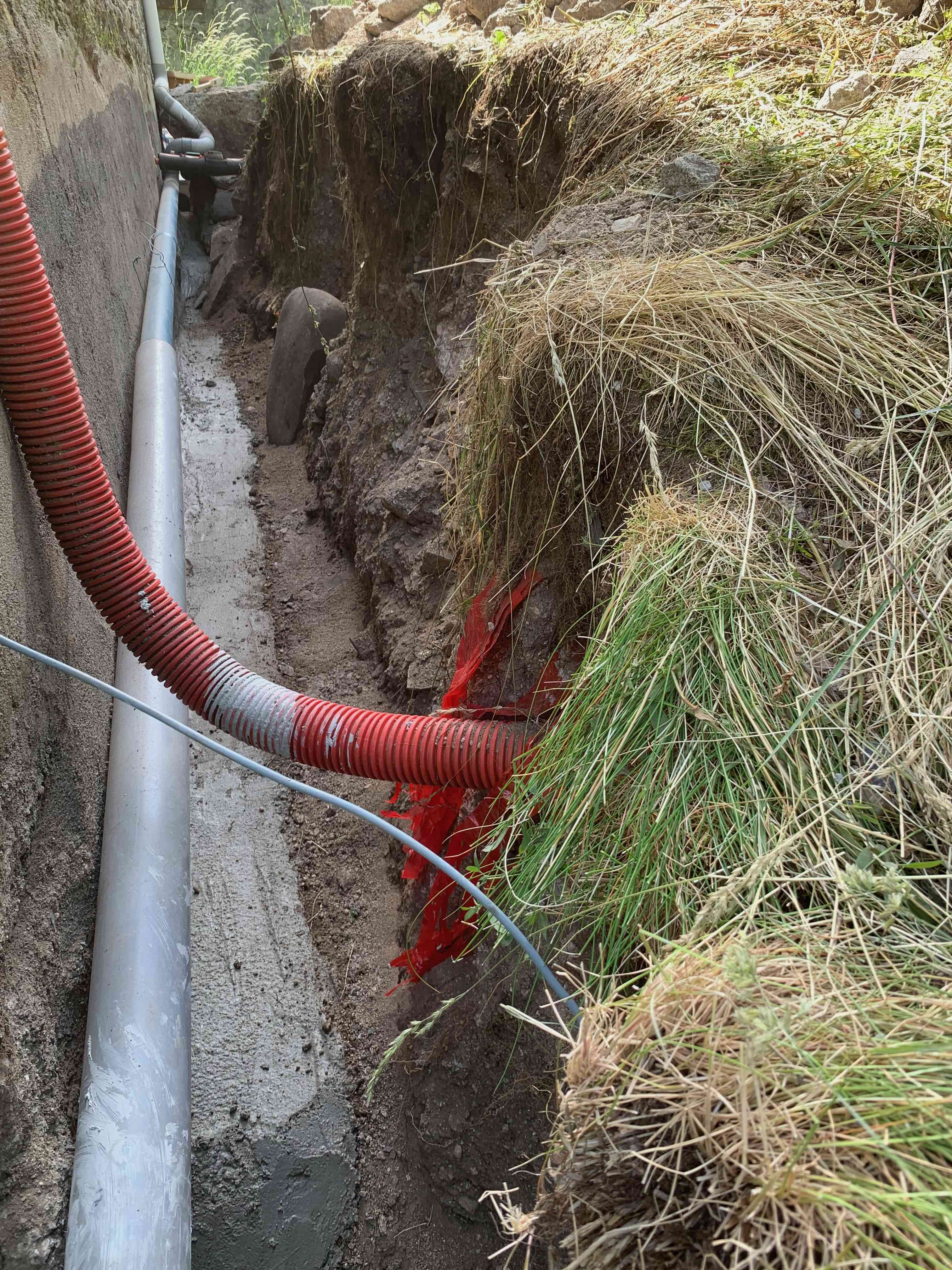Cunette du drain