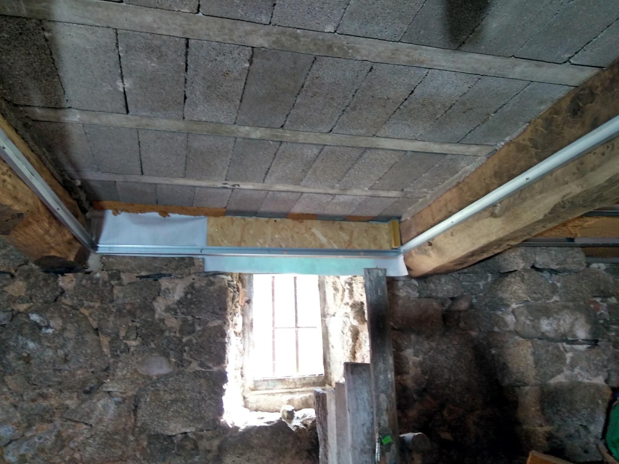 Contreventement au niveau du soupirail