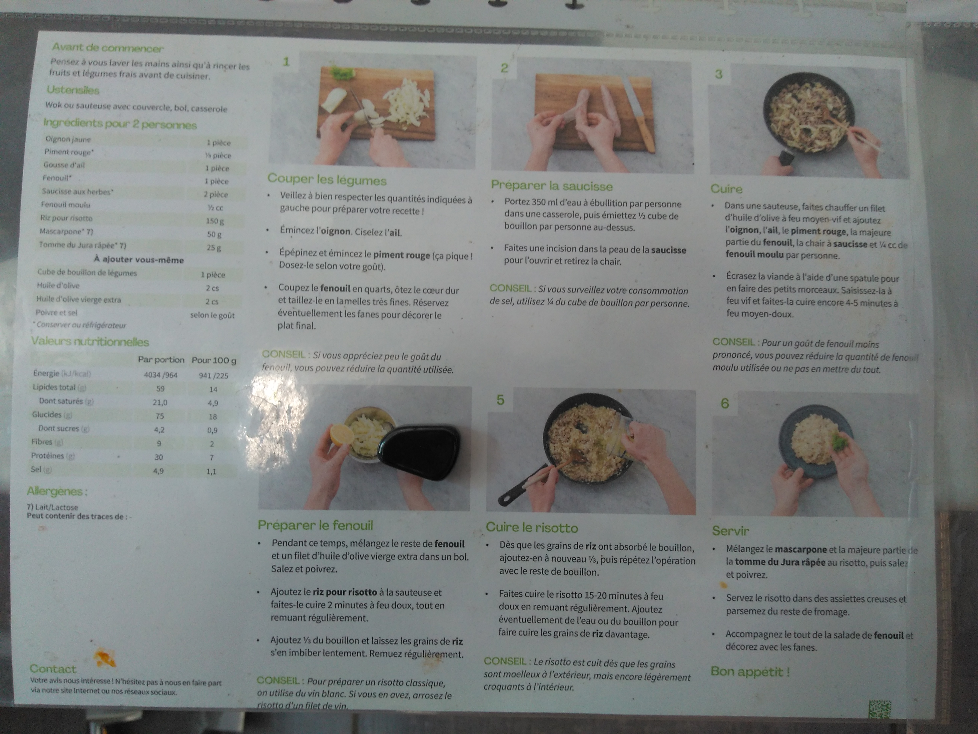Photo de la recette du risotto au fenouil